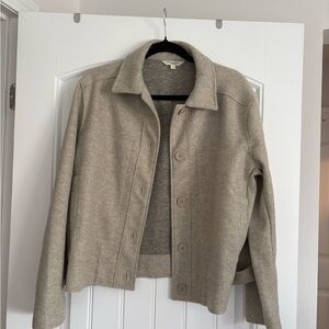 Women’s Beige Button Up Jacket